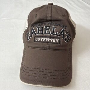 Cabela's Club Hat Cap Embroidery‎ Logo Brown, Tan, Black Adjustable Hunters Hats